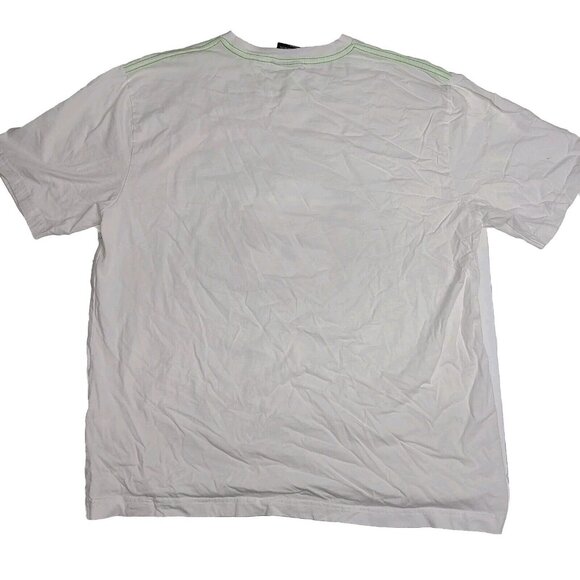 Men’s XL - Vintage Y2K No Fear Motocross Flame Skull T-Shirt White - Picture 2 of 5